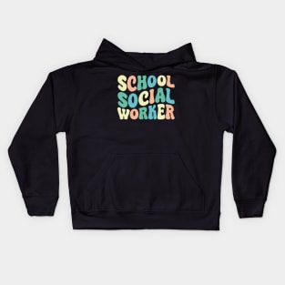 School Social Worker Kids Hoodie